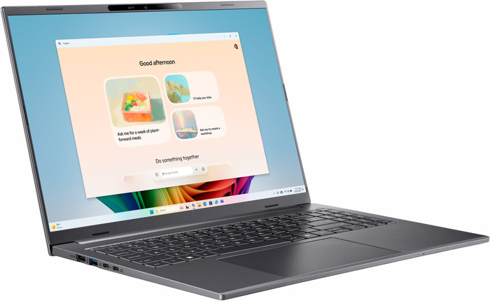 Acer Aspire 16 AI Copilot+ PC A16-11M-X8TY - 16" - Snapdragon X - 32GB RAM/1TB SSD linke seite
