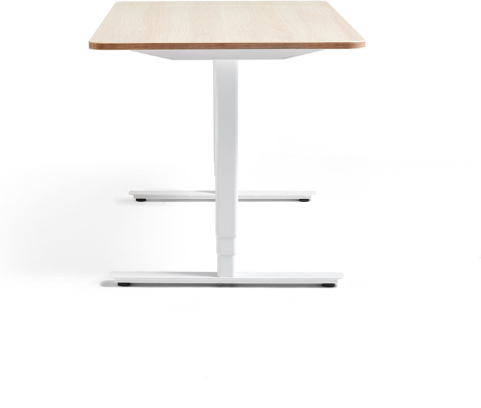 Ahrend Brisk Electric Sit-Stand Desk 160x80 White/Oak left side