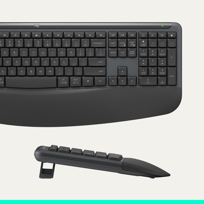 Logitech MK880 Signature Comfort Plus Kabellose Tastatur und Maus Combo Graphite QWERTZ detail