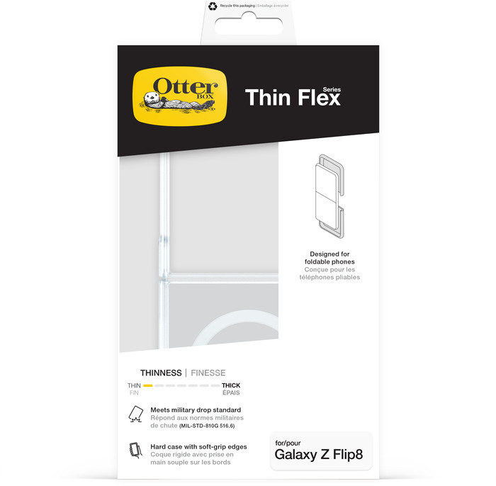 OtterBox Thin Flex Samsung Galaxy Z Flip8 Backcover Transparent verpackung