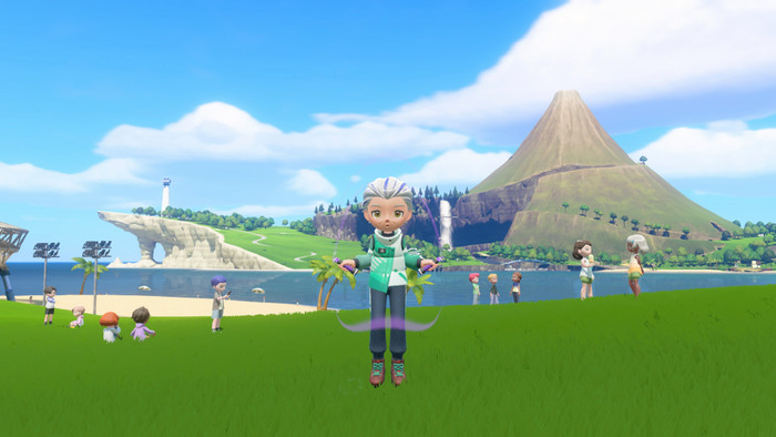 Nintendo Switch 2 + Nintendo Switch Sports Resort produkt in gebrauch