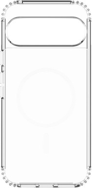 Just in Case Google Pixel 11 Pro XL / 10 Pro XL Backcover mit Magnet Transparent vorne