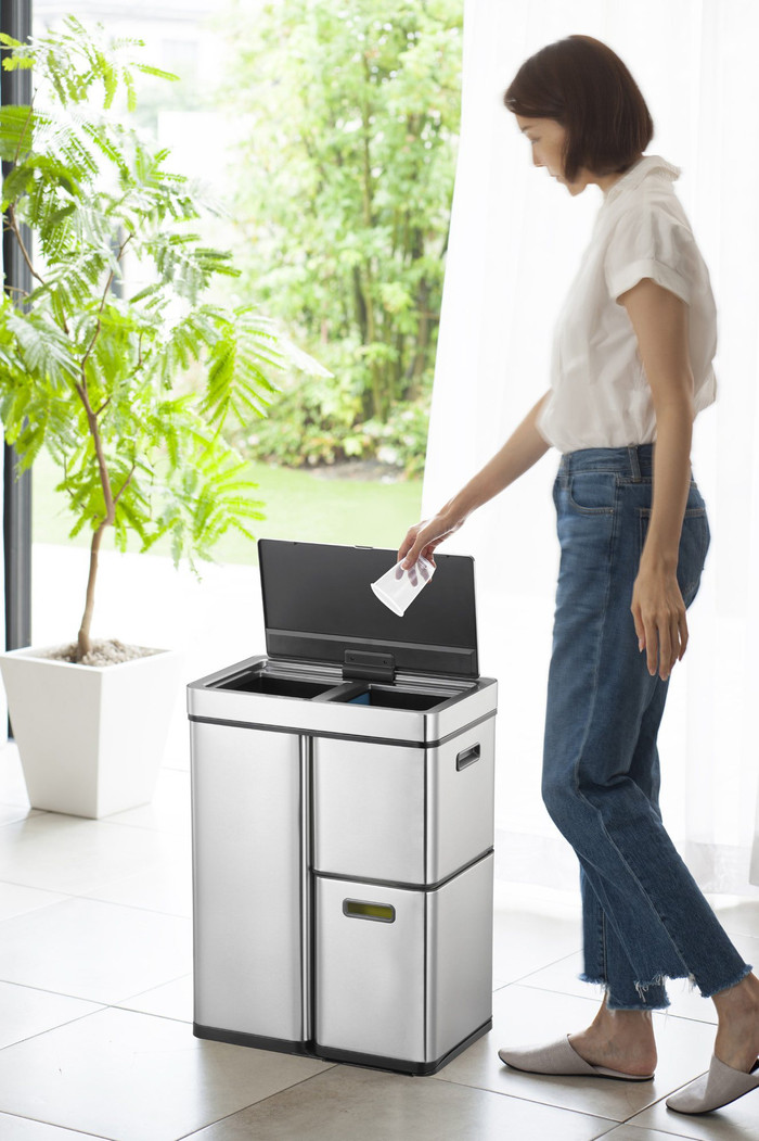 EKO Mirage Plus Sensor 30 + 2 x 15 Liter Matt Edelstahl produkt in gebrauch