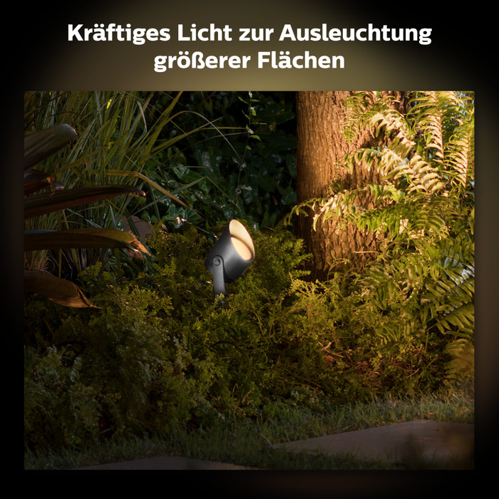 Philips Hue Lily XL Spießstrahler White & Color Erweiterung 3er-Pack produkt in gebrauch
