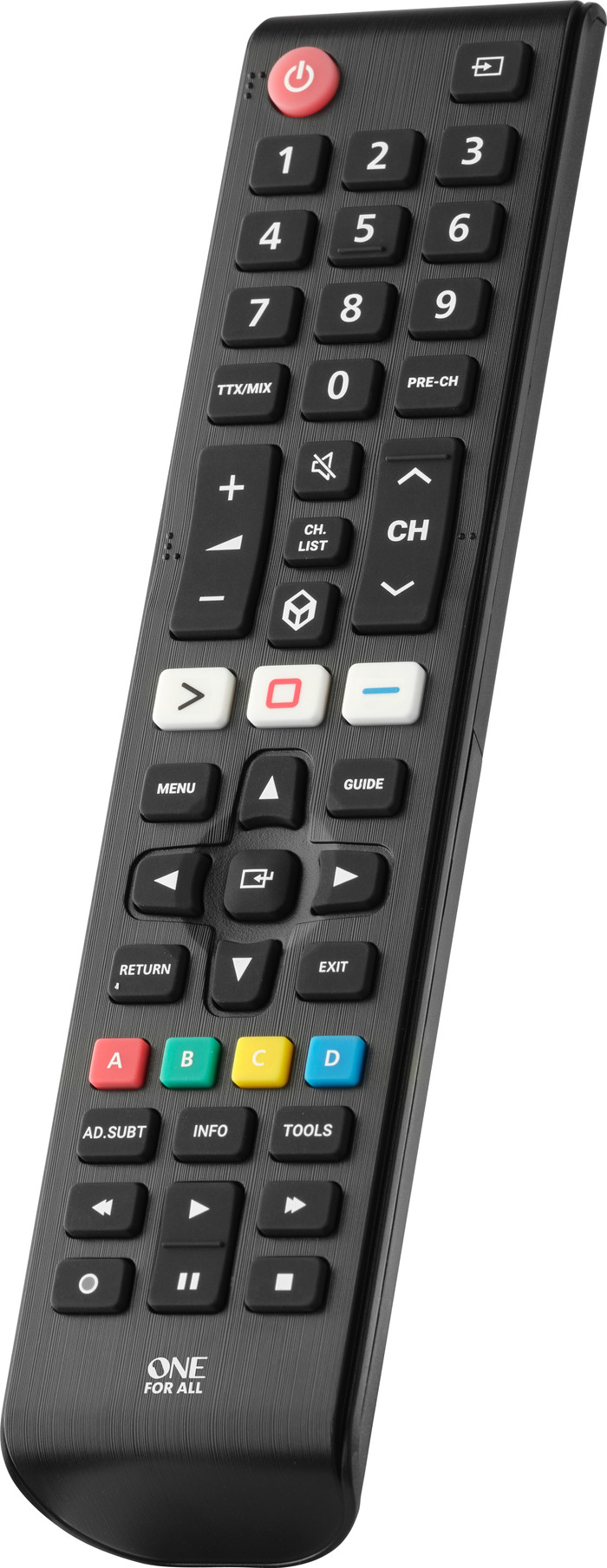 One For All URC4910 Samsung Remote right side