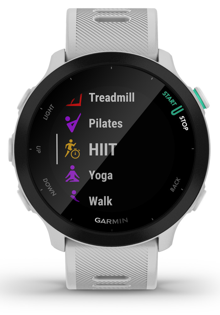 Garmin Forerunner 55 Weiß vorne