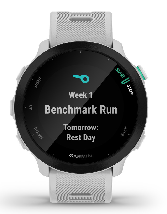 Garmin Forerunner 55 Weiß vorne