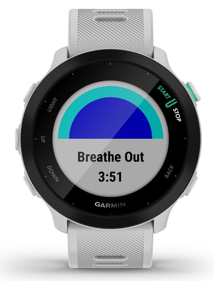 Garmin Forerunner 55 Weiß vorne