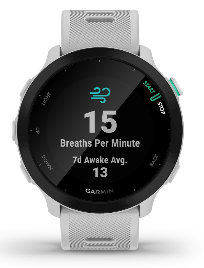 Garmin Forerunner 55 Weiß vorne