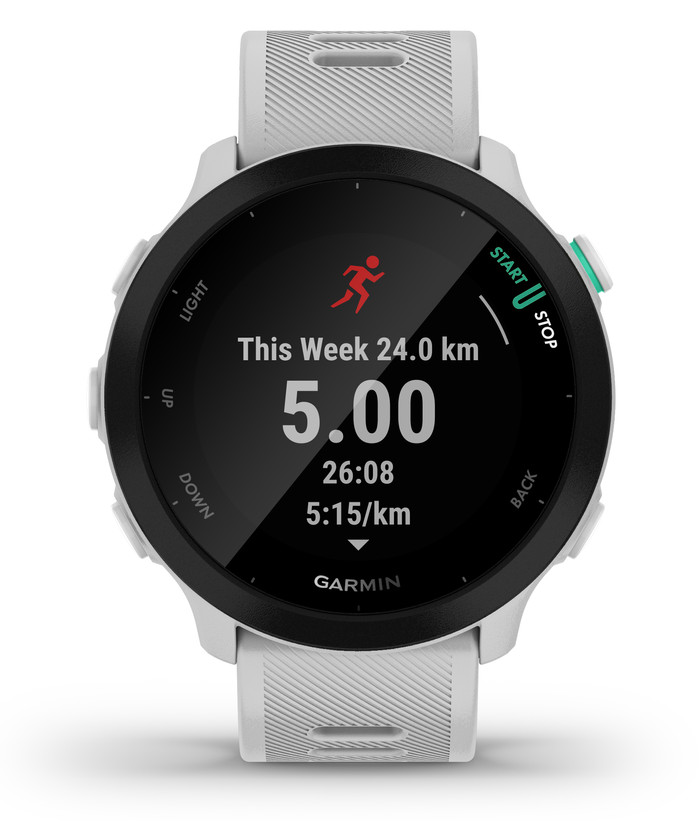 Garmin Forerunner 55 Weiß vorne