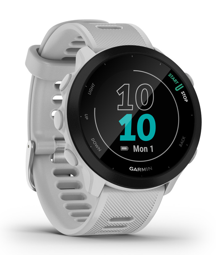 Garmin Forerunner 55 Weiß linke seite