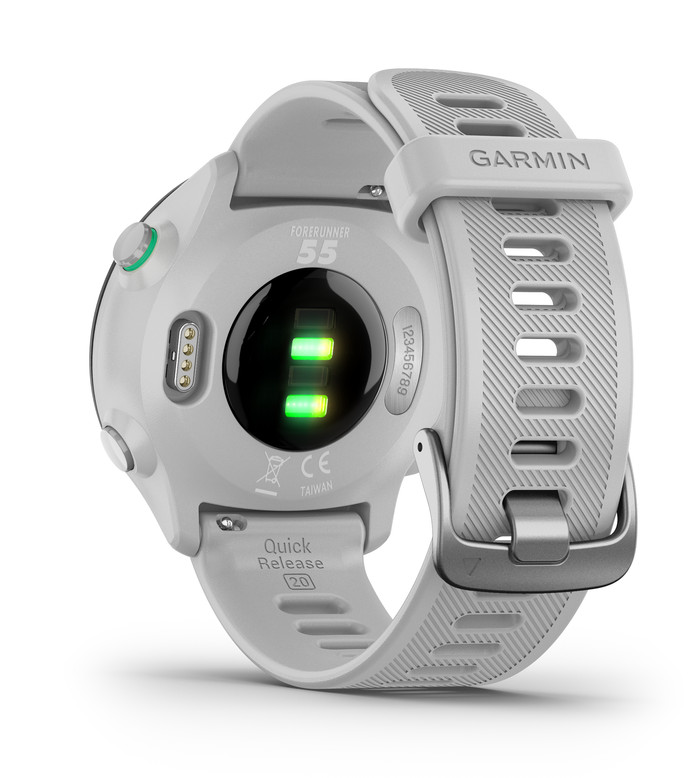Garmin Forerunner 55 Weiß rückseite