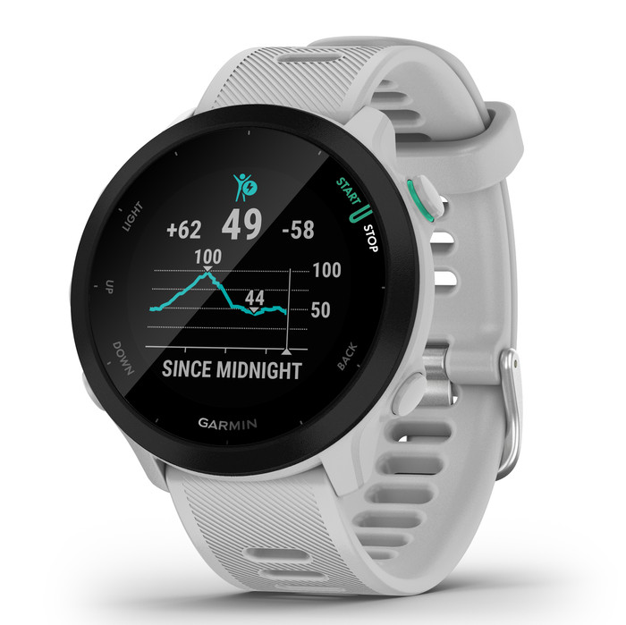 Garmin Forerunner 55 Weiß rechte seite
