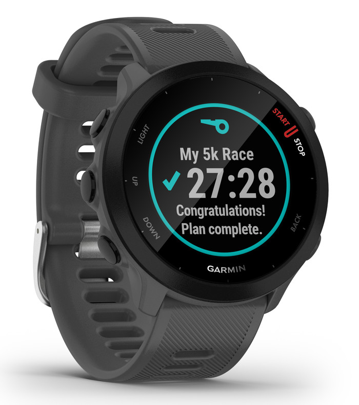 Garmin Forerunner 55 Gray left side