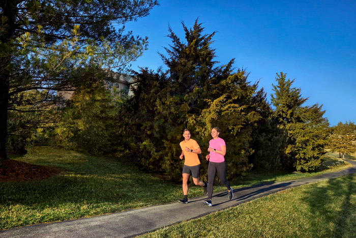 Garmin Forerunner 55 Weiß produkt in gebrauch