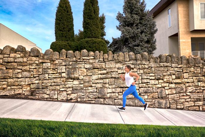 Garmin Forerunner 55 Weiß produkt in gebrauch
