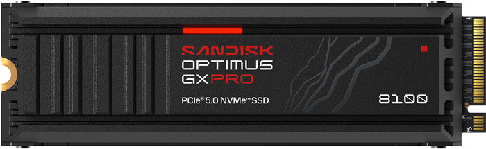 SANDISK Optimus GX PRO 8100 2TB PCIe 5.0 NVMe-SSD mit Kühlkörper Main Image