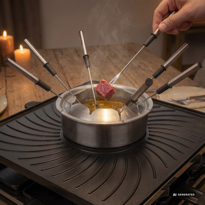 Princess Raclette and Fondue product in use