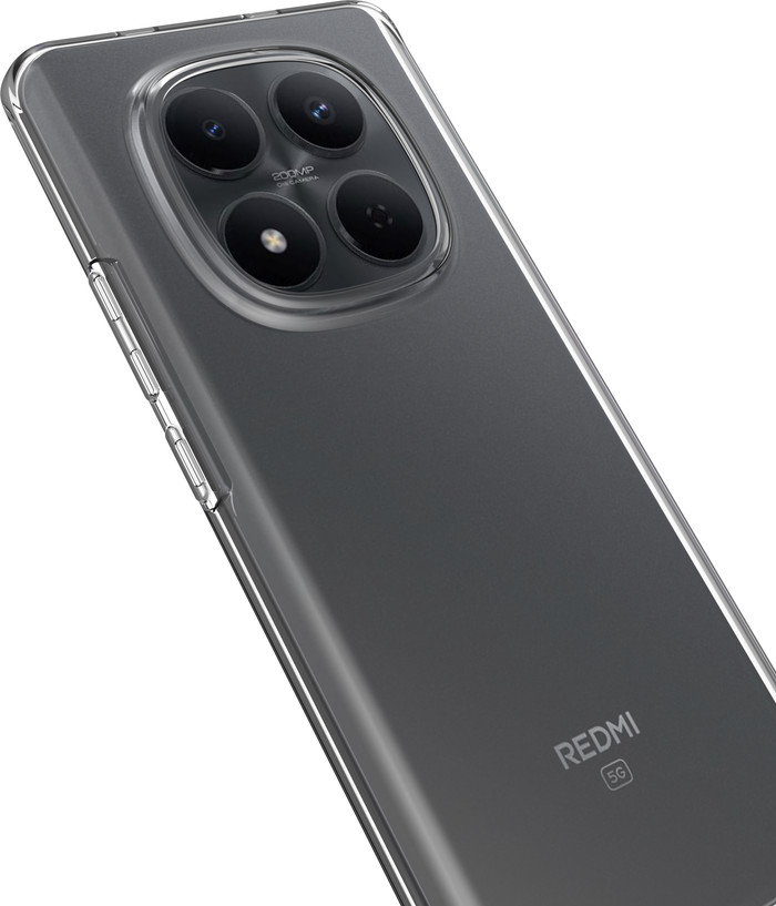 Just in Case Soft Design Xiaomi Redmi Note 15 Backcover Transparent rechte seite