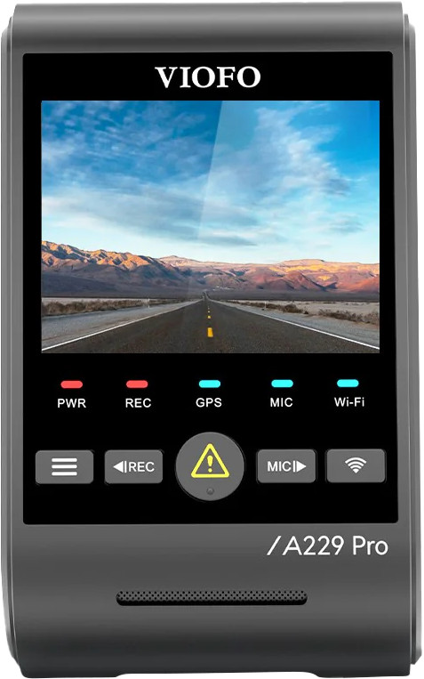 Viofo A229 Pro 2CH 4K WLAN GPS rückseite