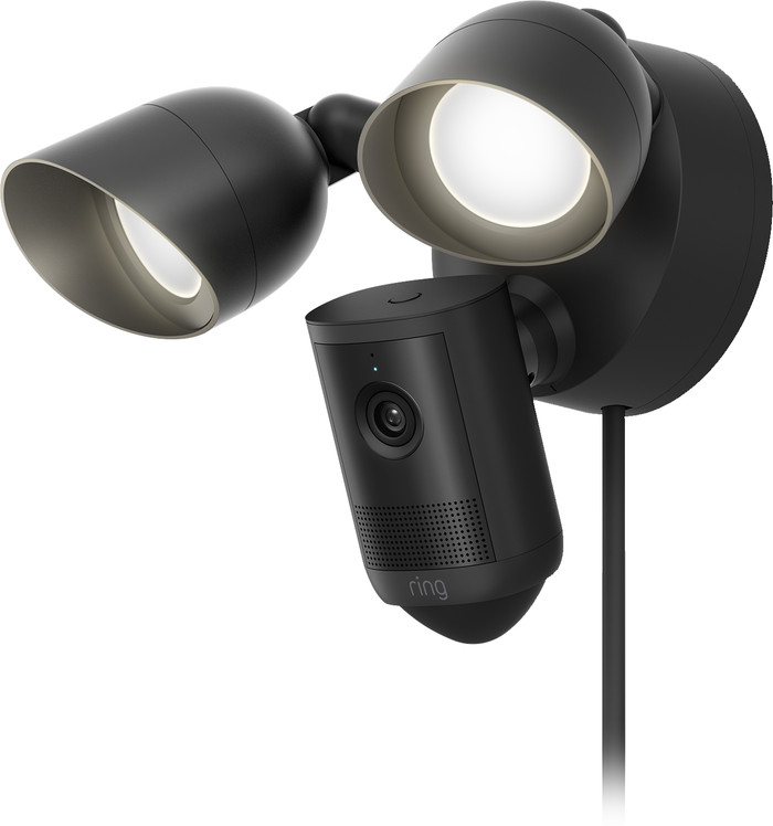 Ring Floodlight Cam 2. Generation Schwarz rechte seite