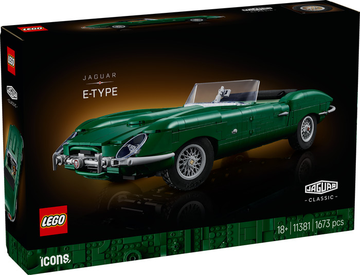 LEGO Icons Jaguar E-Type 11381 packaging