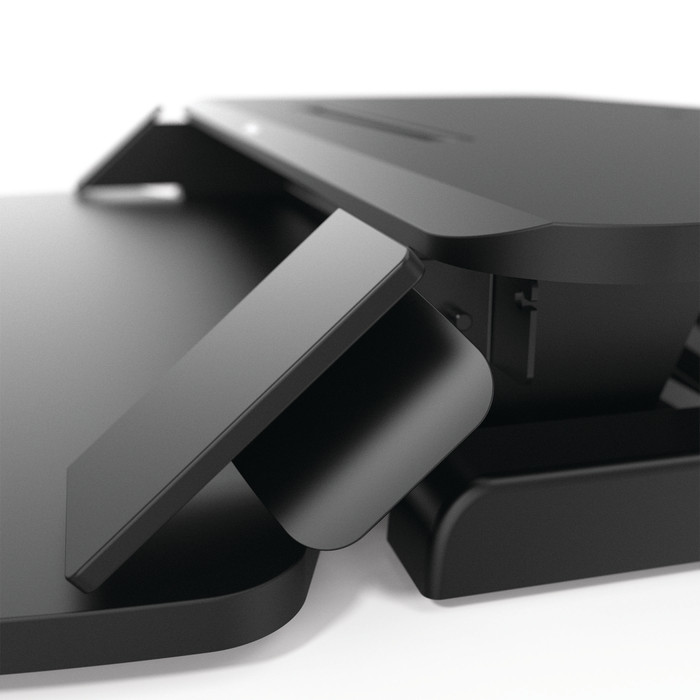 Fellowes Corsivo Sitz-Steh-Workstation Schwarz null