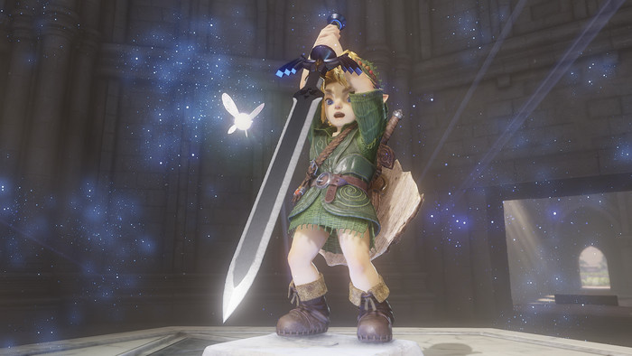 The Legend of Zelda: Ocarina of Time Nintendo Switch 2 produkt in gebrauch