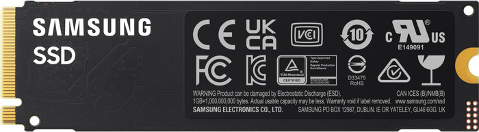 Samsung 990 PCIe 4.0 NVMe M.2 SSD 1 TB rückseite