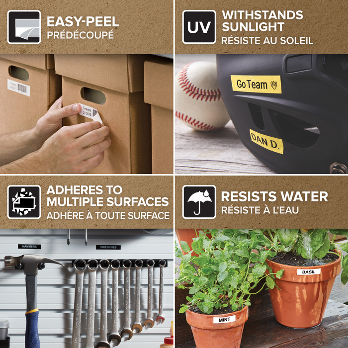 DYMO D1 12mm x 7m Black White Labels null