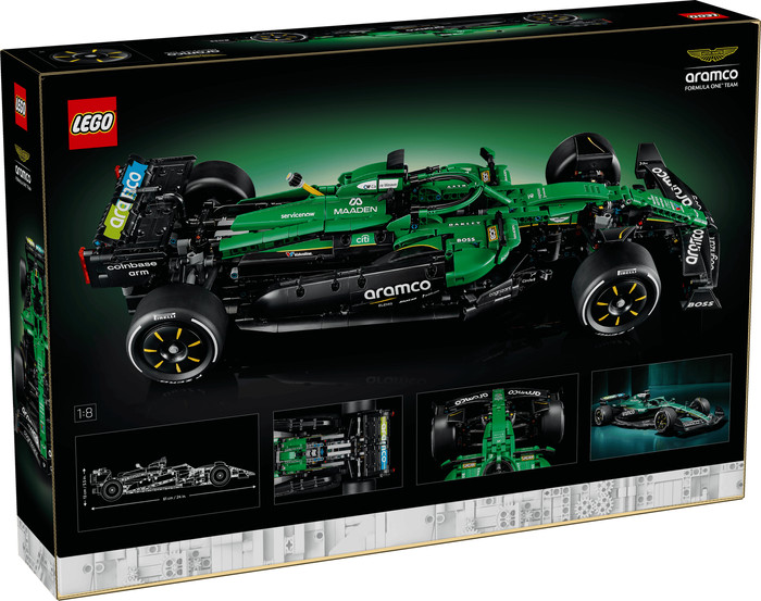 LEGO Technic Aston Martin Aramco AMR25 F1 Car 42240 packaging