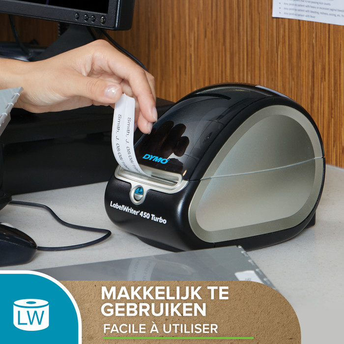 DYMO Original LabelWriter Kleine Namensschilder-Etiketten Weiß (41mm x 89mm) null