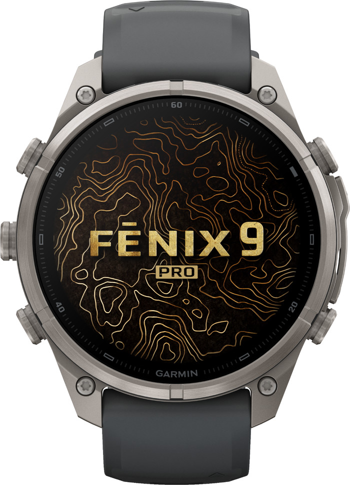 Garmin Fenix 9 Pro Black LTE 47mm front