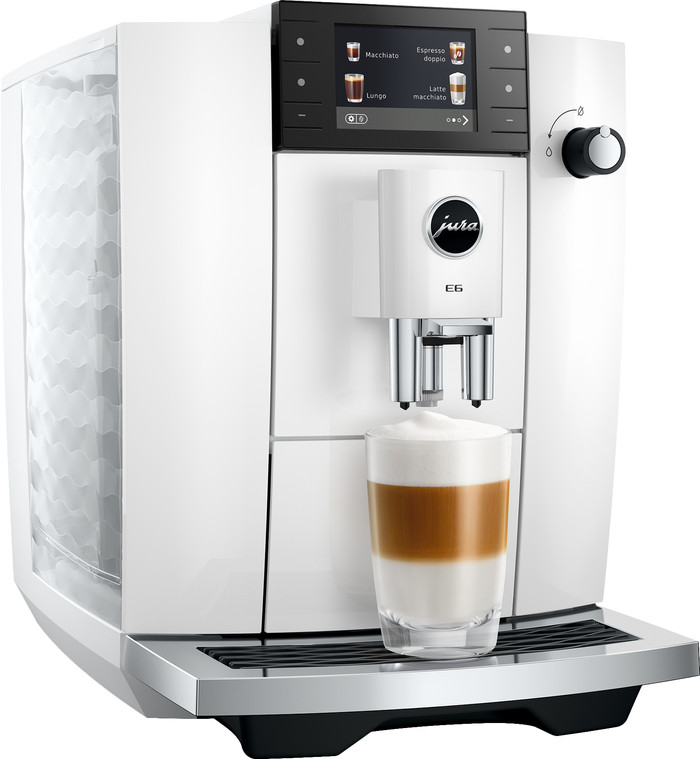 JURA E6 Piano White (ED) linke seite
