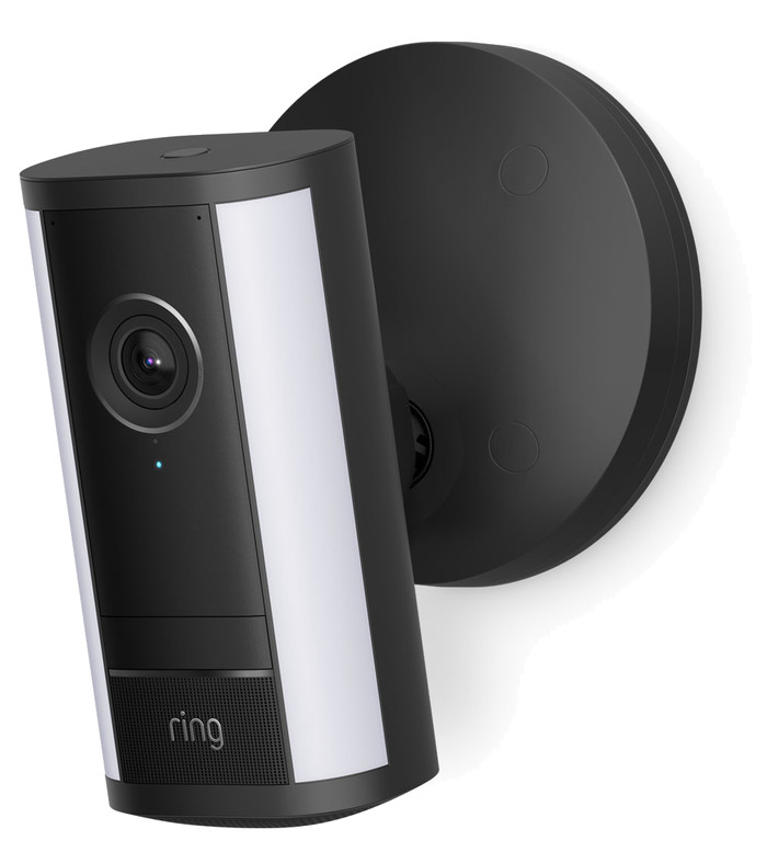 Ring Spotlight Cam Pro 2. Generation Stecker Schwarz rechte seite