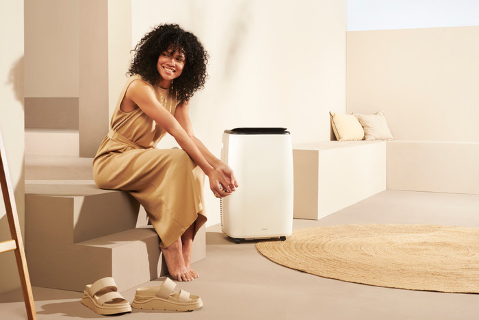 Duux North Smart 14K BTU/h Weiß produkt in gebrauch