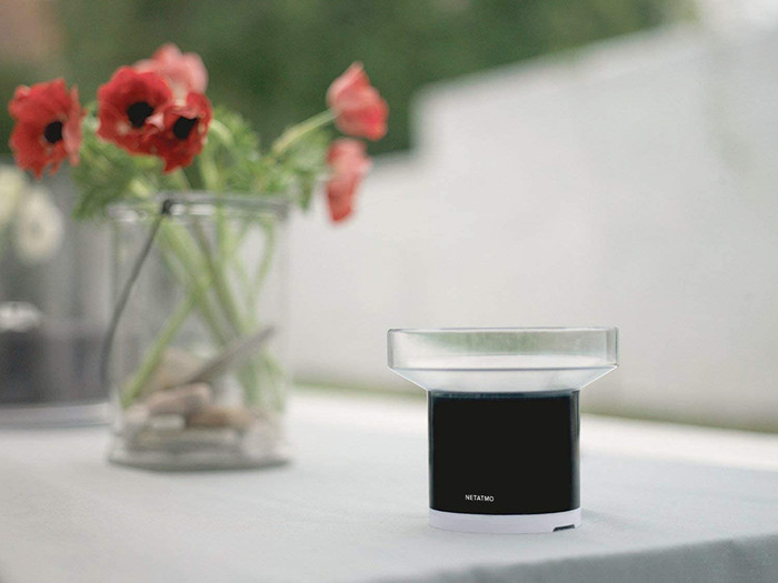Netatmo Smart Weather Station + Rain Gauge product in use
