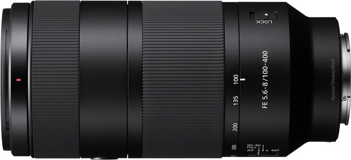 Sony FE 100-400mm f/5.6-8 OSS linke seite