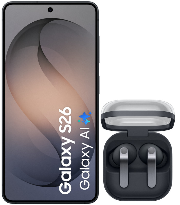 Samsung Galaxy S26 512GB Schwarz 5G + Samsung Galaxy Buds4 Pro Schwarz Main Image
