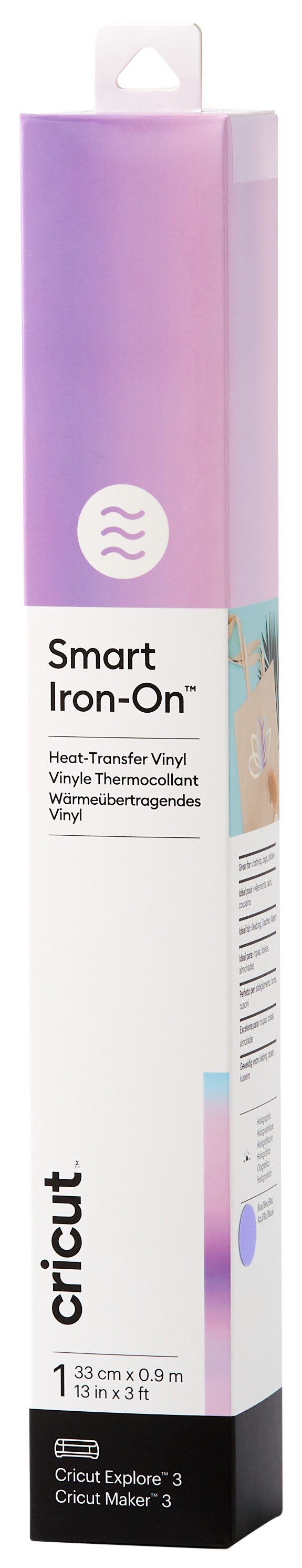 Cricut Smart Iron-on 33x91 Holographic Transblue Main Image