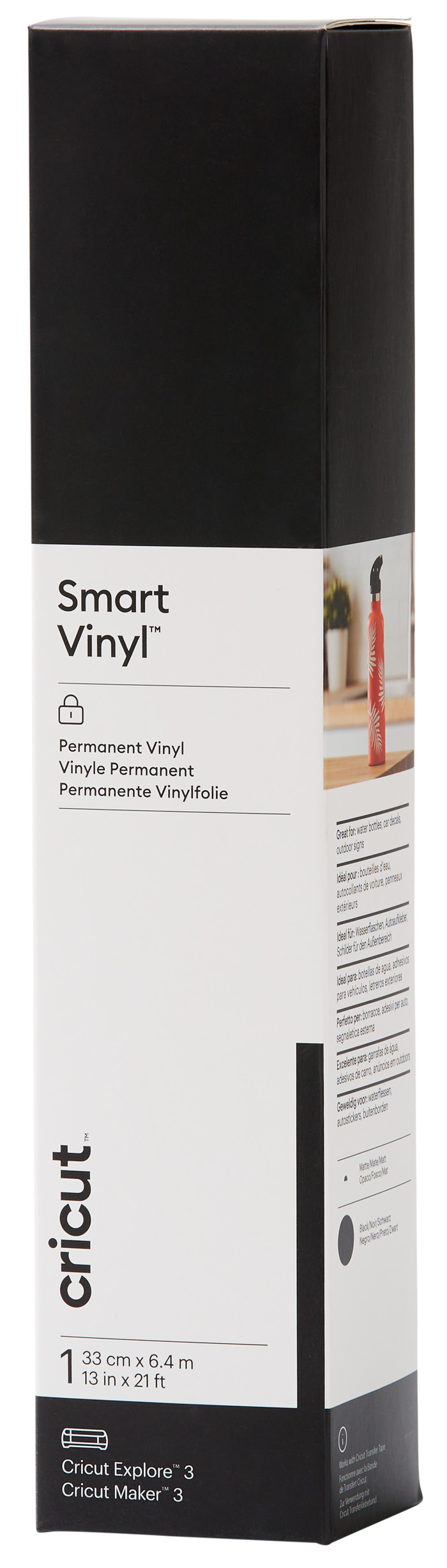 Cricut Smart Vinyl Permanent 33x640 Schwarz Main Image