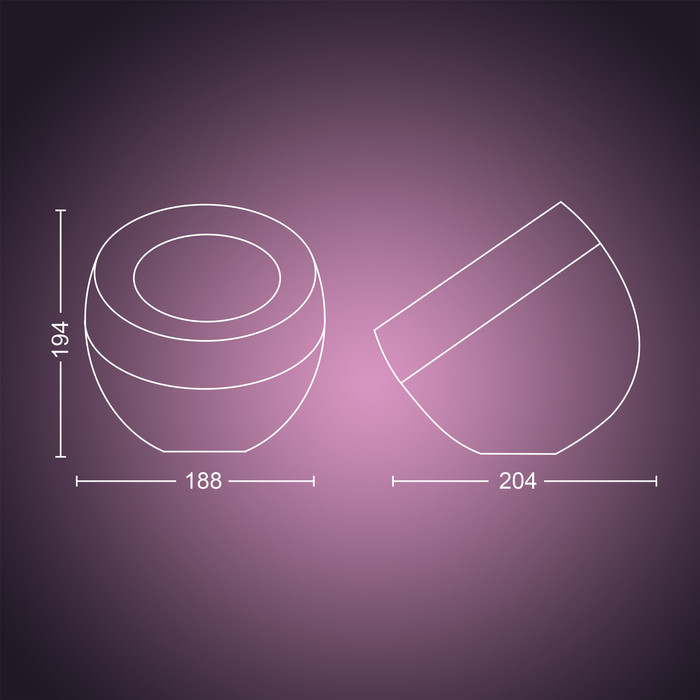 Philips Hue Iris White & Color Schwarz null