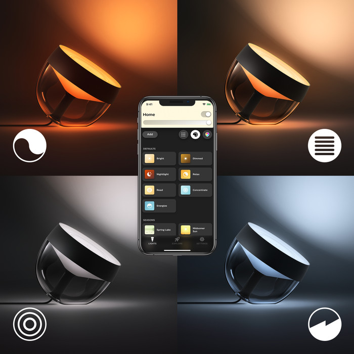 Philips Hue Iris White & Color Schwarz null