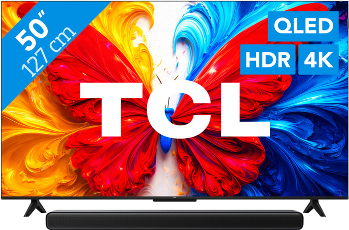 TCL 50 Zoll QLED S5L 4K (2026) + TCL S45H 2.0 Soundbar Main Image