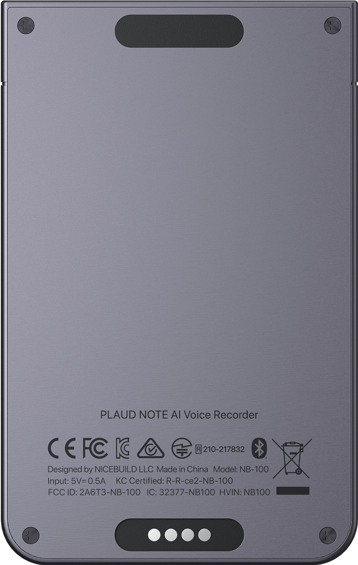 Plaud Note Black back