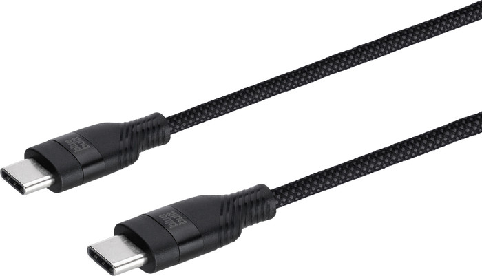 BlueBuilt USB-C-auf-USB-C-Kabel 1,5 m Nylon Magnetisch Schwarz rechte seite