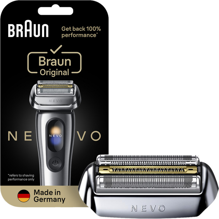 Braun NEVO Shaver Head Silver Main Image