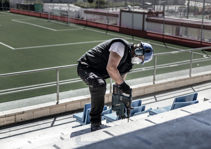 Bosch EXPERT SDS Plus Bohrerset (5-teilig) produkt in gebrauch