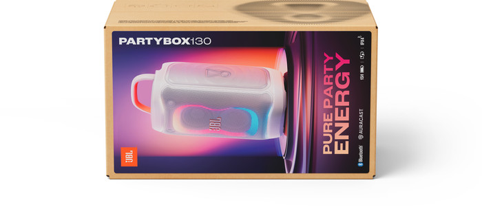 JBL Partybox 130 Weiß verpackung