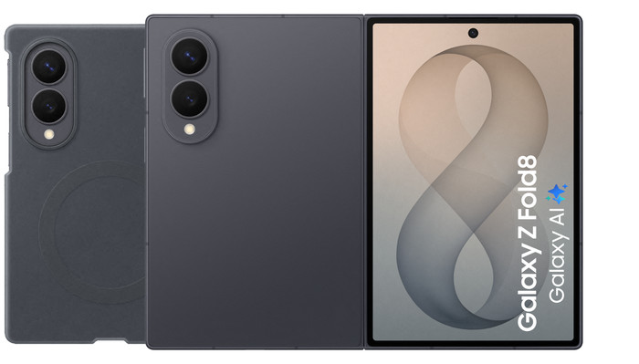 Samsung Galaxy Z Fold8 256GB Schwarz 5G + Backcover aus Silikon mit Magnet Schwarz Main Image